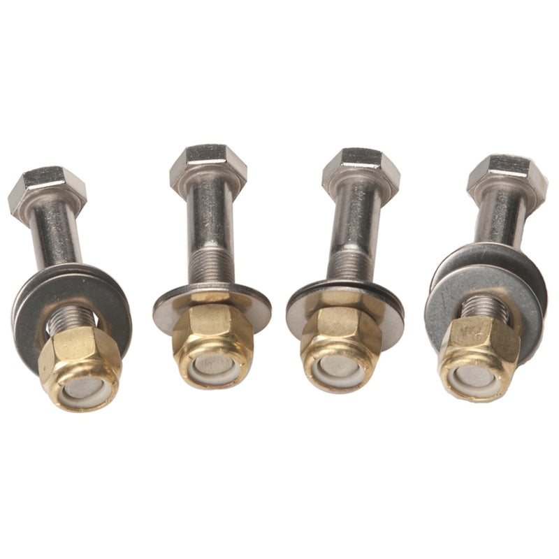 SeaStar Jack Plate Mounting Bolt Kit (Includes 4 each Stainless Steel Bolts, Brass Nylock Nuts and Washers)