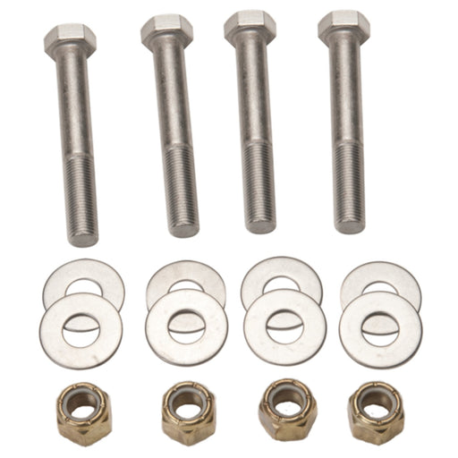 SeaStar Jack Plate Mounting Bolt Kit (Includes 4 each Stainless Steel Bolts, Brass Nylock Nuts and Washers)