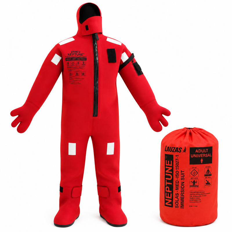 LALIZAS Immersion Suit Neptune SOLAS/MED-MER Universal - Insulated with Neoprene Gloves