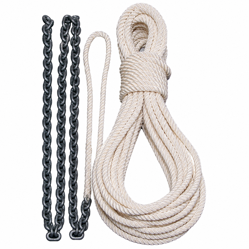 Lewmar Anchor Rode – 1/2" x 150' Nylon with 1/4" x 10' Chain