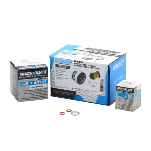 Quicksilver 8M0222221 100 Hour Maintenance Kit, Yamaha F50/T50/F60/T60 and F70