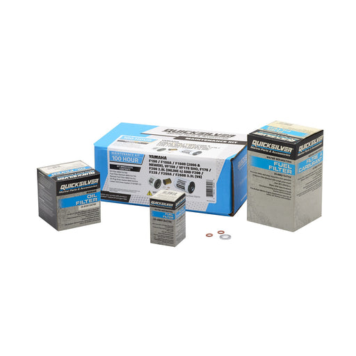 Quicksilver 8M0222224 100 Hour Maintenance Kit, Yamaha Various 150/175/200/225/250