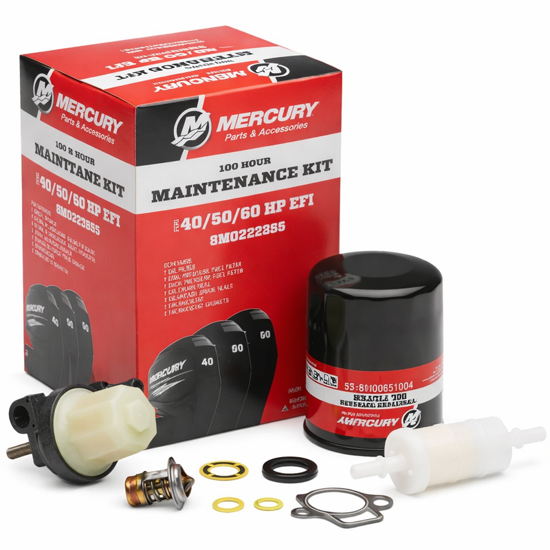 Mercury 100-Hour Maintenance Kit 8M0222285 - OEM Service Kit