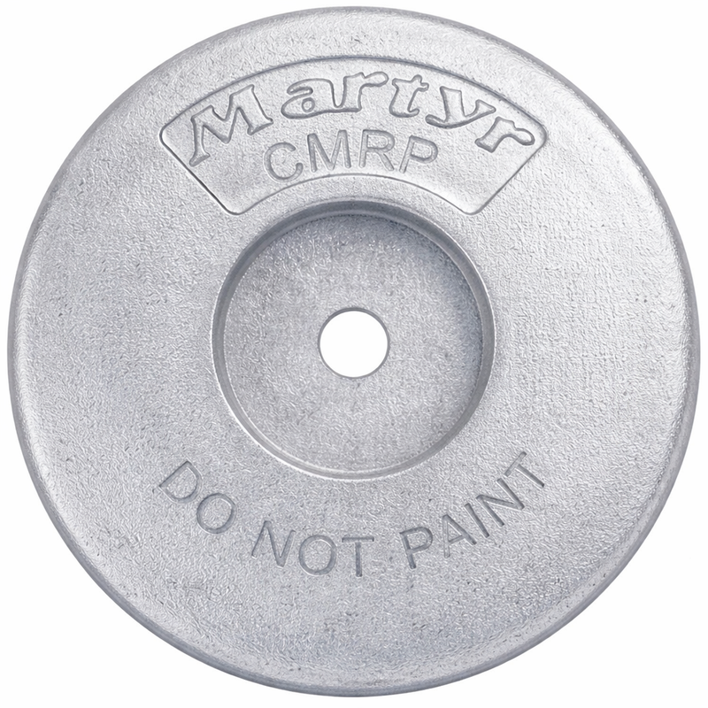 Martyr Zinc Bolt-On Round Plate Hull Anode 4" x 1" CMT-RP4Z