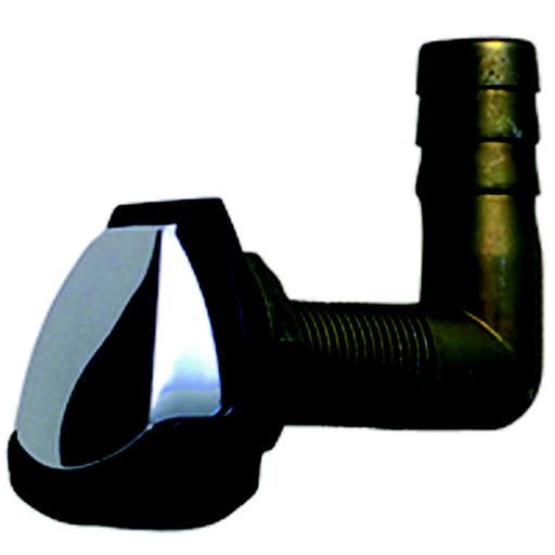 Perko 0561DP4CHR 90° Rotating Gas Tank Vent, Chrome/Black