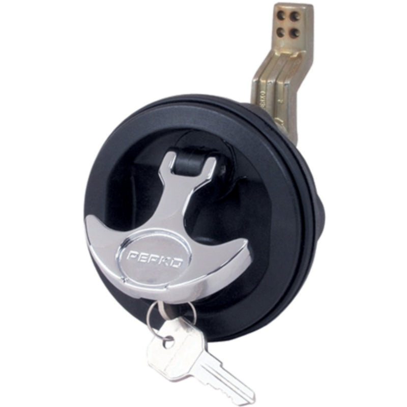 T Handle Flush Lock, Black
