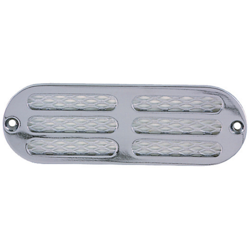 Perko Transom/Locker Vent, 6" Chrome/Brass