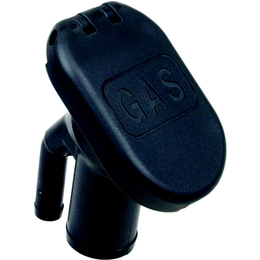 Black Plastic Gas Fill & Tank Vent w/Angled Neck