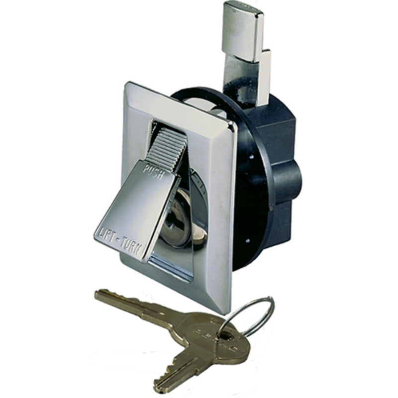 2-1/4 X 2 Chr Flush Lock Wkey