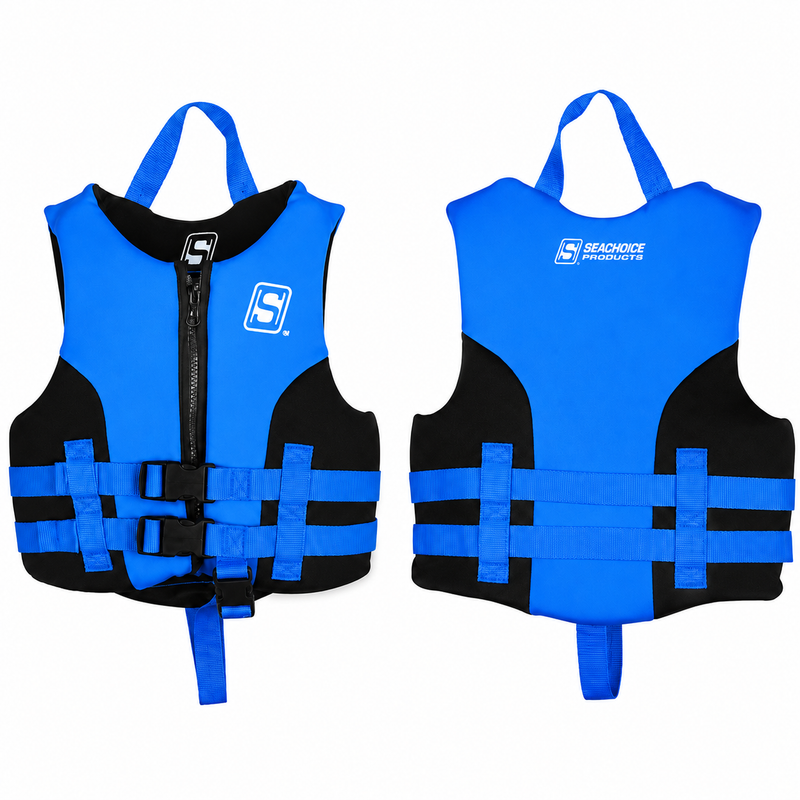 Seachoice 85137 Evoprene Multi-Sport Life Jacket – XL | Blue/Black | USCG Level 70