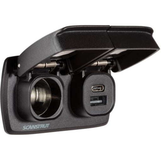 Scanstrut SCMULTIF2 Flip Pro Multi USB & 12V Power Socket, SC-MULTI-F2 USB-A/USB-C & 12V Socket