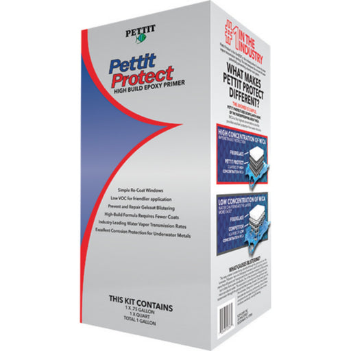 Pettit Protect® 47004701CAG High Build Epoxy Primer, Gray Qt. Kit