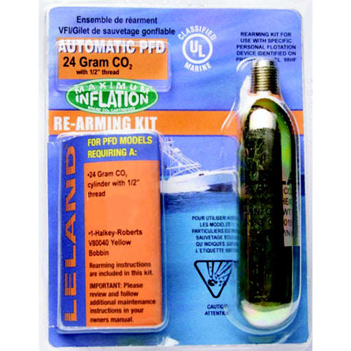 Lancer V9500084204Z Rearm Kit Auto-24 Gram Co2, 1/2" Threaded For Automatic Inflatable PFD