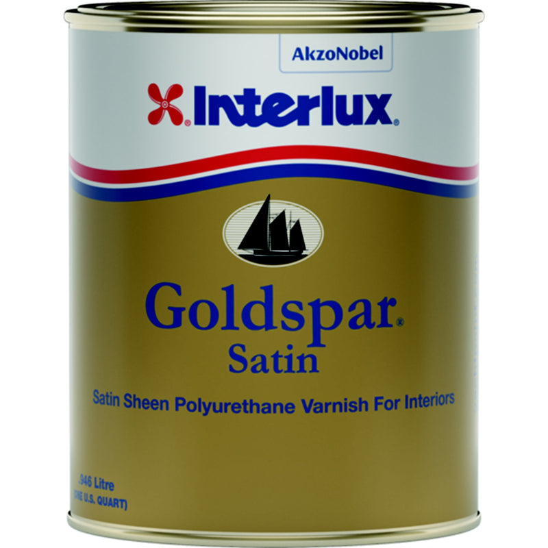 Interlux 60QTCA Goldspar Satin 60 Varnish, Quart, 6/case