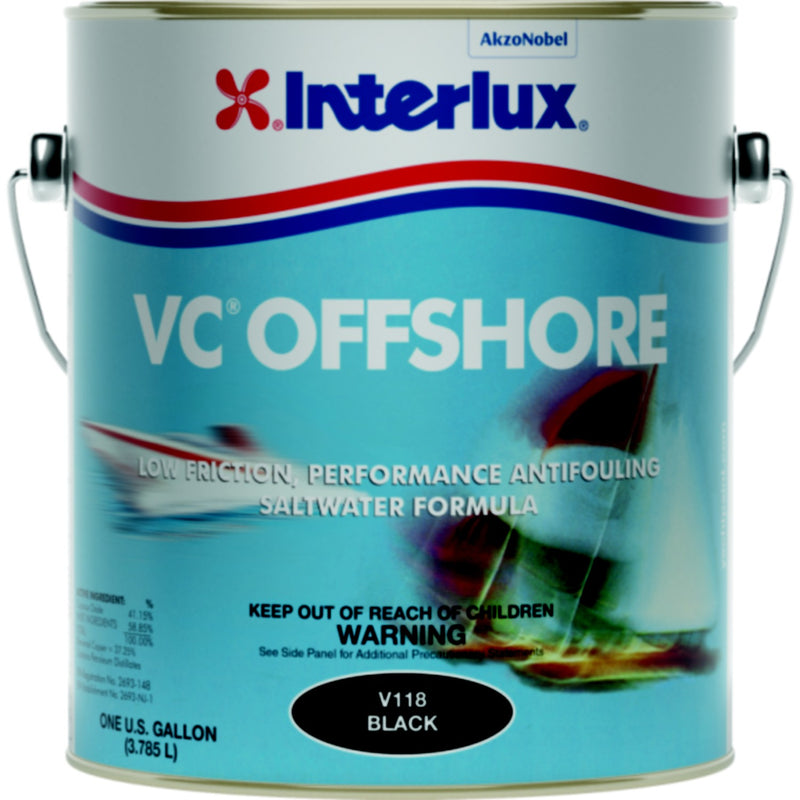 Interlux V1181CA VC® Offshore Bottom Paint, Black Gal.