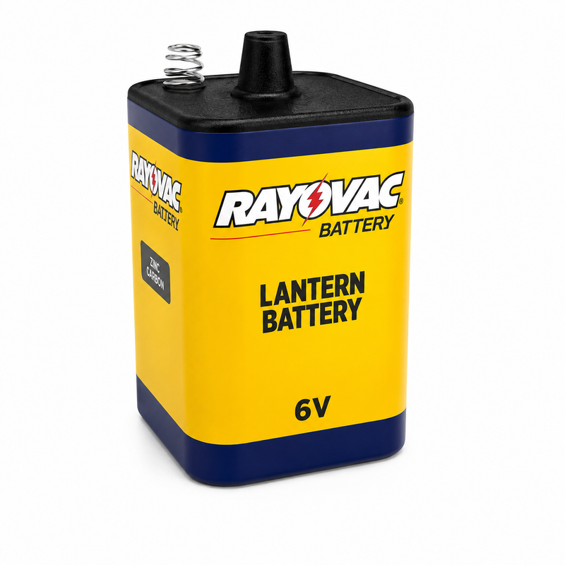 Rayovac 6V Super Heavy Duty Spring Terminal Lantern Battery – Mercury & Cadmium Free | MPN: 1209