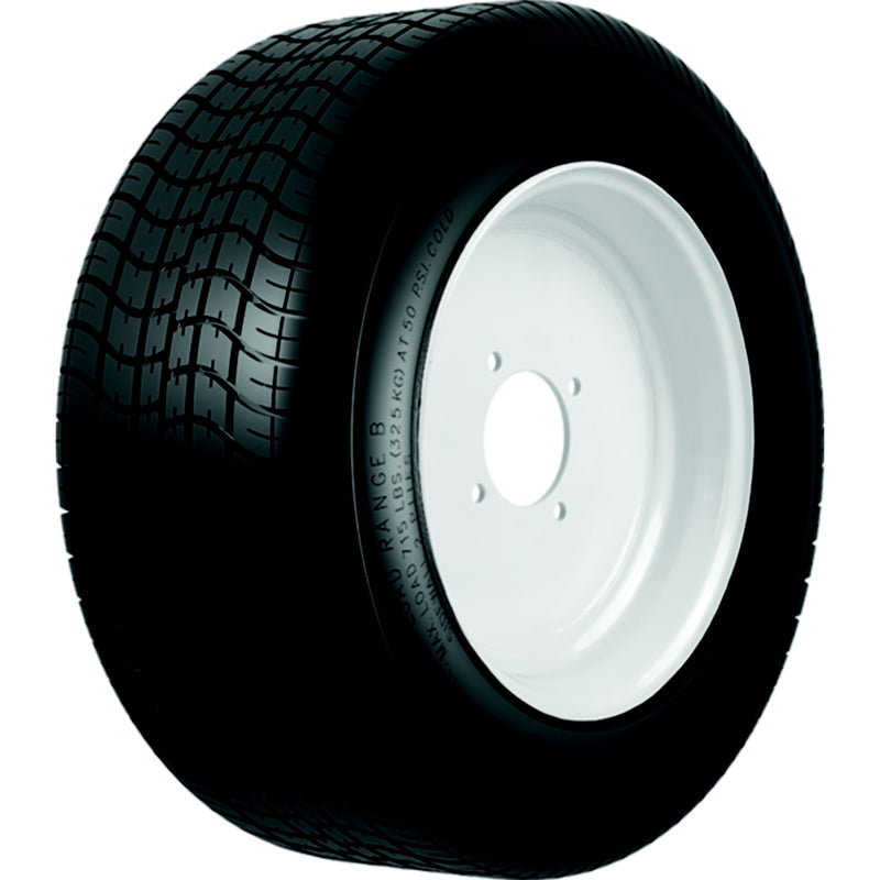 Loadstar Wide Profile Tire and Wheel (Rim) Assembly K399, 205/65-10 Bias (Replaces 20.5x8-10)