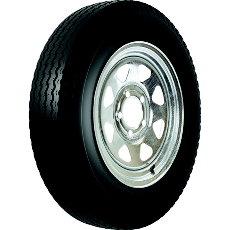 Loadstar Bias Tire and Wheel (Rim) Assembly 480-12 5 Hole 4 Ply