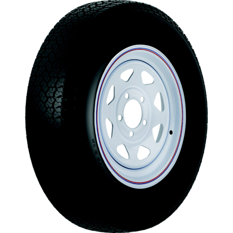 Loadstar Bias Tire and Wheel (Rim) Assembly ST175/80D-13 5 Hole B Ply