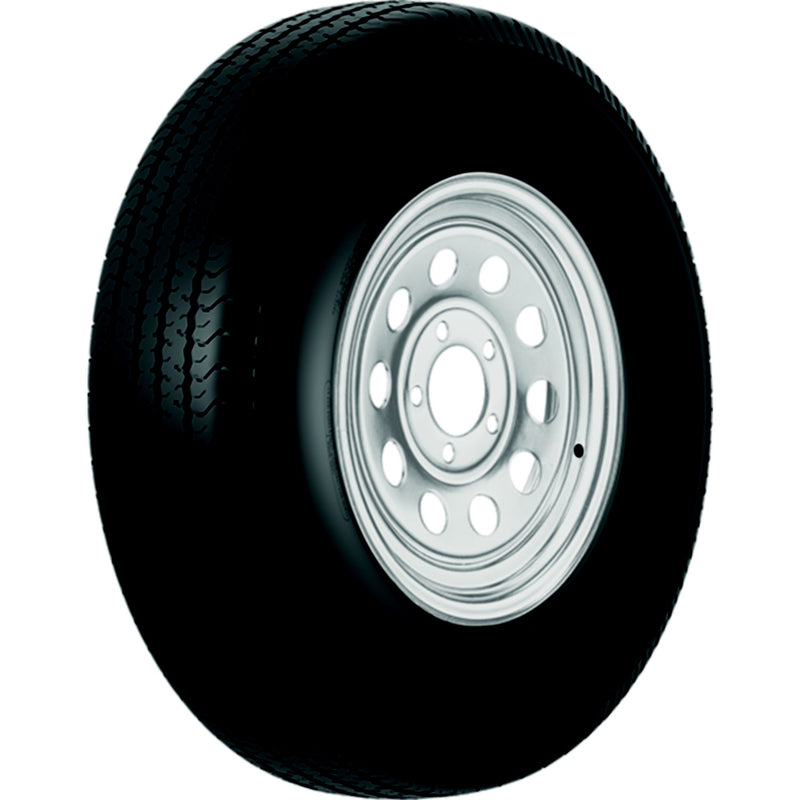 13" ST Radial Tire & Wheel Assembly, ST185/80R13 C/5-Hole Modular Silver
