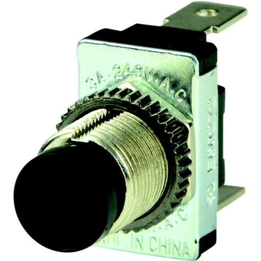 BEP 1001402 Momentary Contact Switch Off–(On), Black