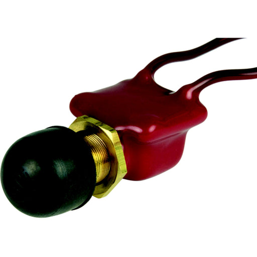 BEP 1001506 PVC Coated Push Button Switch With Cap, Off–(On)