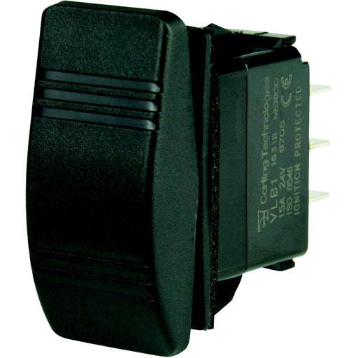 BEP 1001809 Weather Resistant Contura Dimmer Rocker Switch, (On)-Off-(On), DPDT, 1/4" Blade Terminals