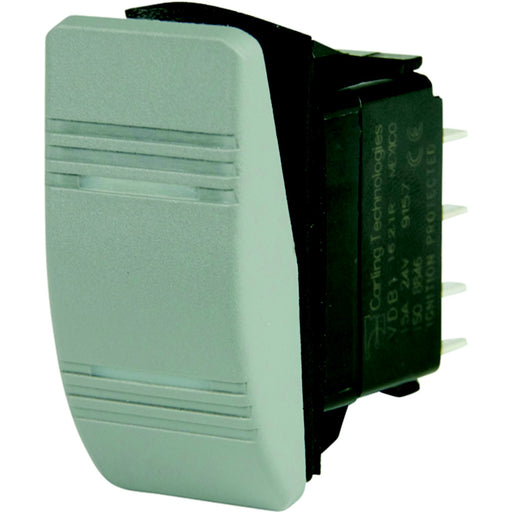 BEP 1001812 Weather Resistant Contura Rocker Switch, On-On, DPDT, 1/4" Blade Terminals, Illuminated Amber (2 Positions)