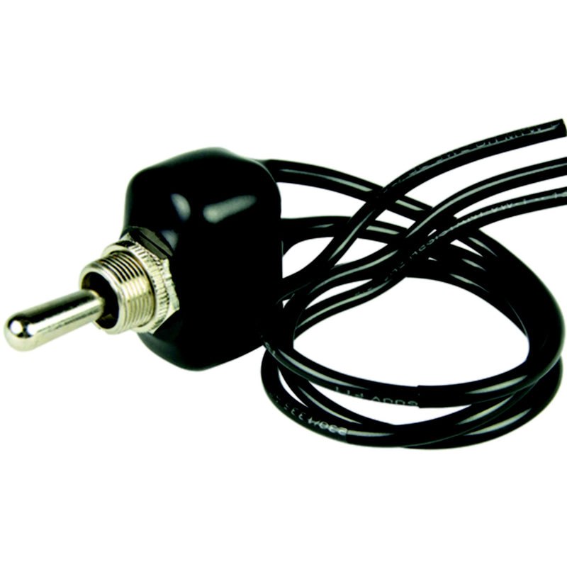 BEP 1002005 Sealed Dipped Toggle Switch, (On)–Off–(On), SPDT, 8" Wire Leads