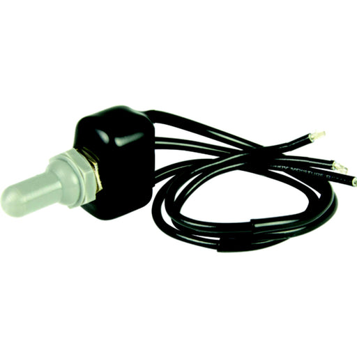 BEP 1002011 Sealed Dipped Toggle Switch, On-Off-On, SPDT, 8" Wire Leads
