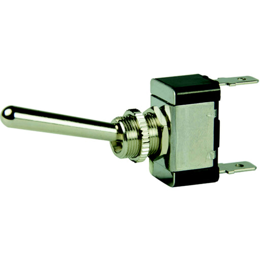 BEP 1002013 Chrome Plated Toggle Switch, Off-On, SPST, 1/4" Blade Terminals