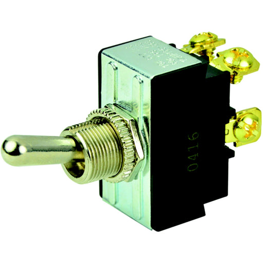 BEP 1002017 Chrome Plated Toggle Switch, Off-On, DPDT, #6–32 Screw Terminals