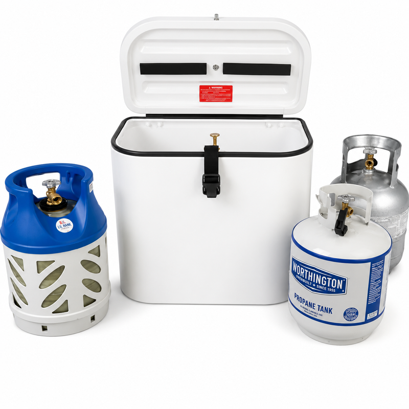 Trident Roto-Molded LPG Cylinder Locker – Dual 20 lb