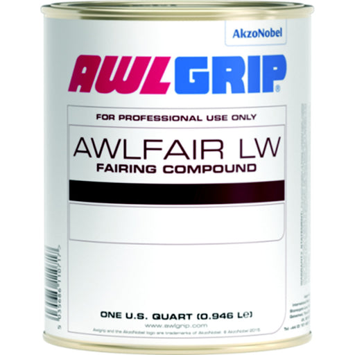 Awlfair LW Trowelable Fairing Compound Fast Converter, Red Qt.