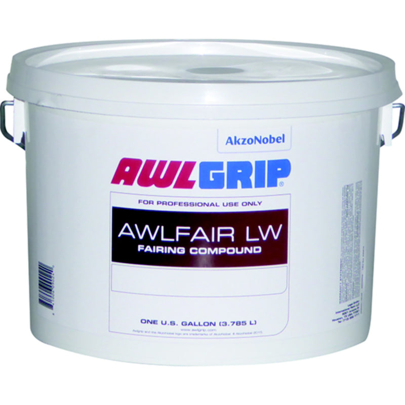 Awlfair LW Trowelable Fairing Compound Base, White Gal.