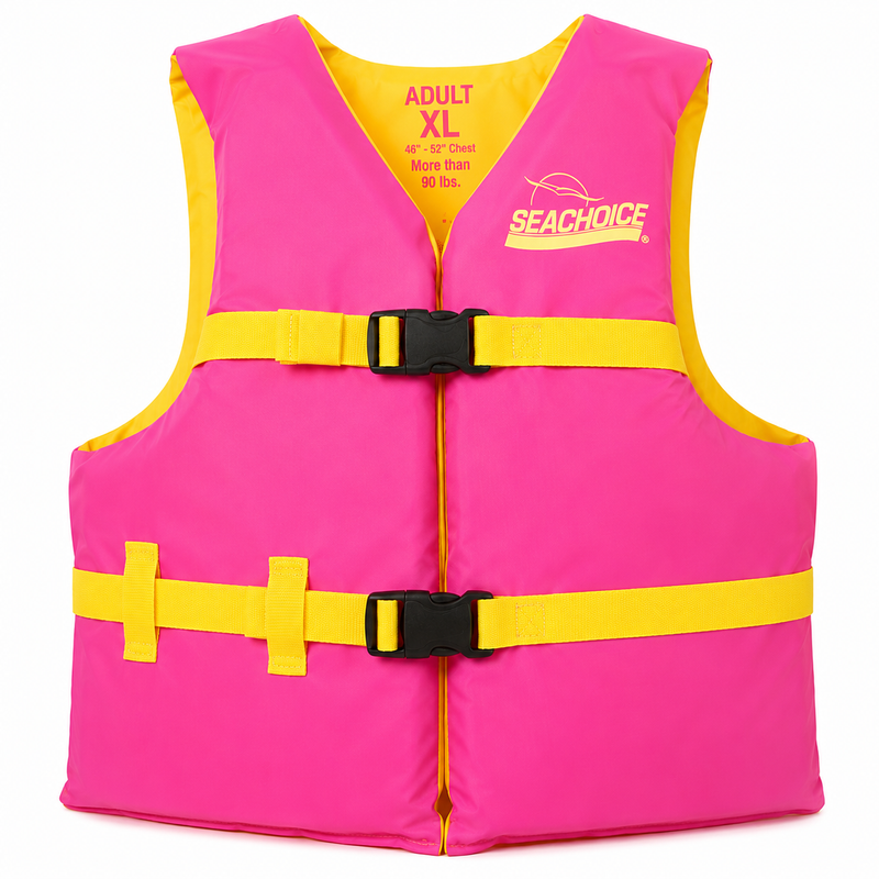 Seachoice 85160 General Purpose Life Vest - Level 70, Adult XL, Pink