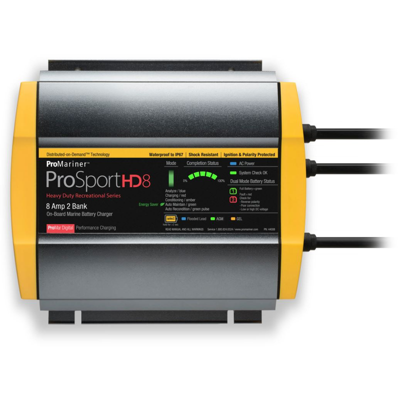 ProMariner ProSport 44008 Battery Charger 8A 12/24V 2-Bank
