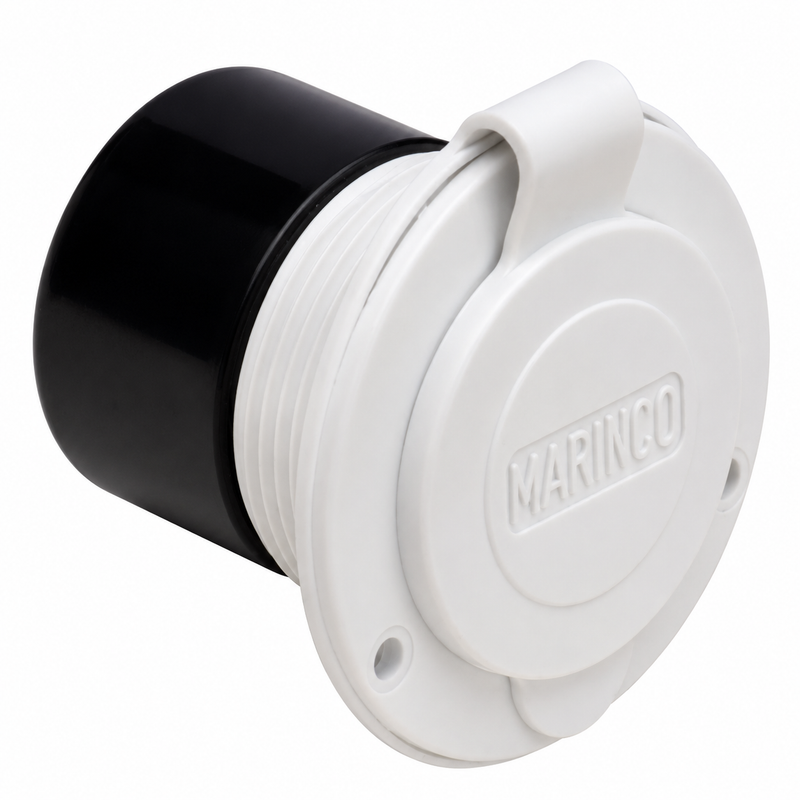 Marinco 150BBIW 15A/20A 125V Straight Blade Hard-Wired Charger Inlet