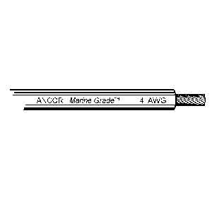 Ancor Battery Cable 4GA - 4GA Tin Bat Cable Yel 1'(500') | 113950FT
