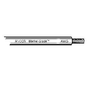 Ancor Battery Cable 1GA - 1GA Tin Bat Cable Black 1'(300') | 115030FT
