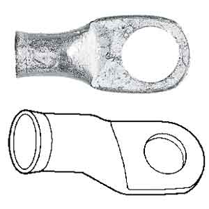 Ancor Heavy Duty Lugs 1GA - Tinned Lug 1GA 1/4" 2PK | 252274