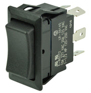 BEP 1001713 non-illuminated DPDT rocker switch, momentary (On)-Off-(On).
