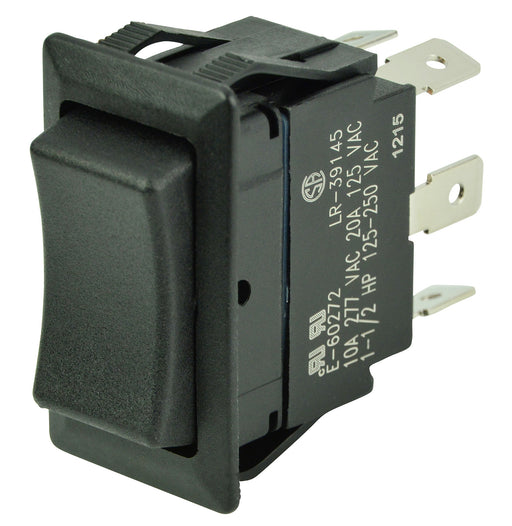 BEP 1001713 non-illuminated DPDT rocker switch, momentary (On)-Off-(On).