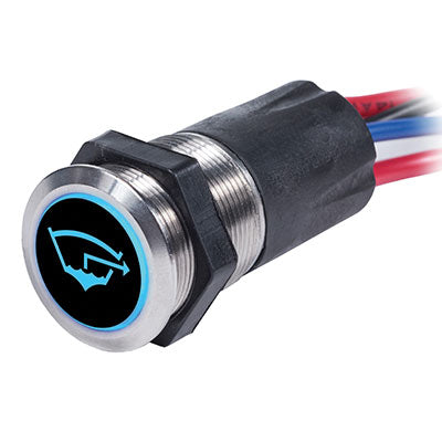 Blue Sea Systems LED Push Button Switches - Switch Button SS Off-on Backlt | 4181