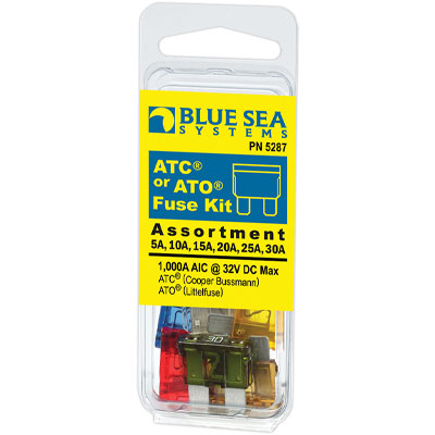Blue Sea Systems Ato/atc Fuse Kit - Fuse Kit Ato/atc 6-PC | 5287