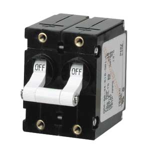 Blue Sea Systems Dbl Pole AC Breakers - Toggle Breaker Dp 30A Black | 7237