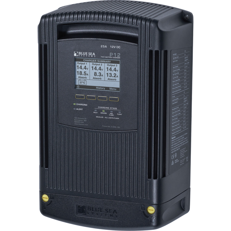 Blue Sea Systems P12 Battery Charger 12V 40A 3-Bank – 7532