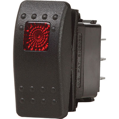 Blue Sea Systems Contura II Switches - Cont 2 Swtch Dpst Off-on Bk/rd | 7934