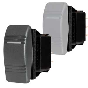Blue Sea Systems Waterproof Switches - Switch Spst Off-on Gray | 8230
