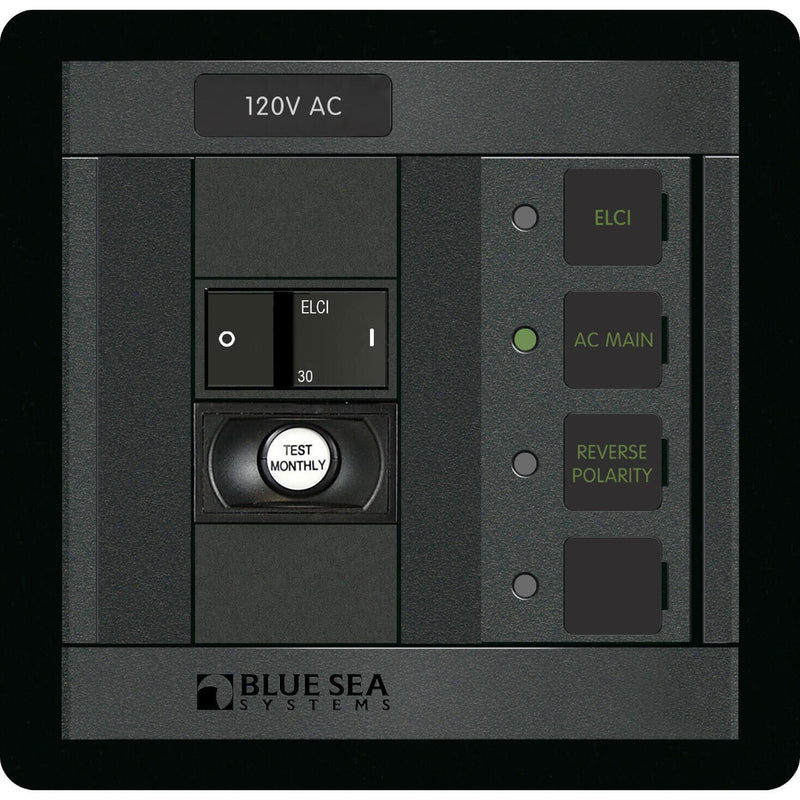 Blue Sea Systems AC Residual Current Circuit Breaker Panel (BSS 8100)